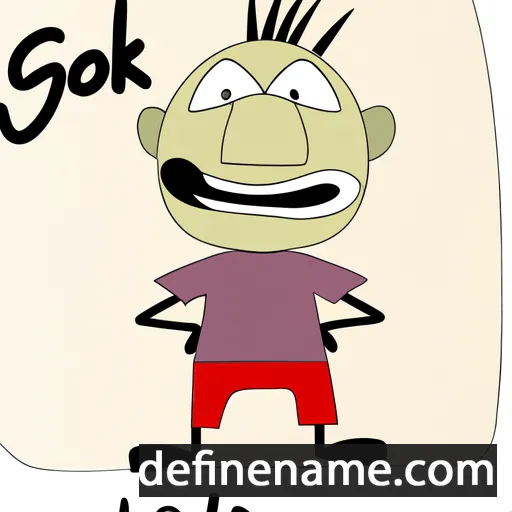 cartoon of the name Gojko