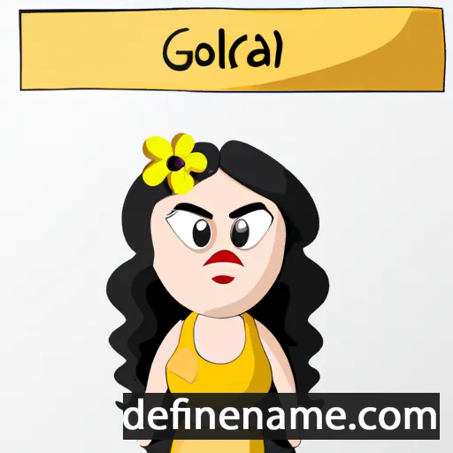 cartoon of the name Golnar