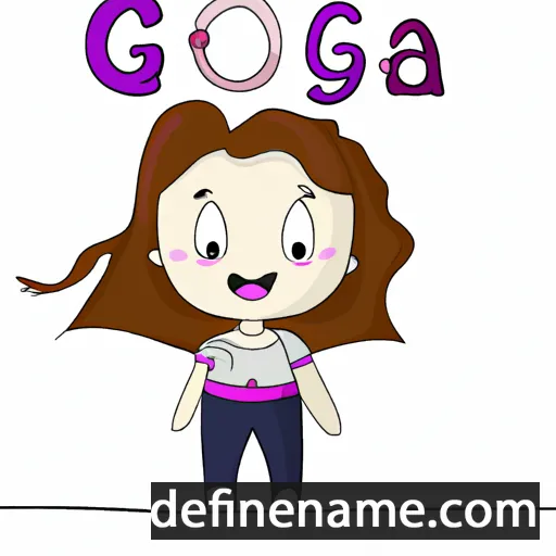 cartoon of the name Gonca