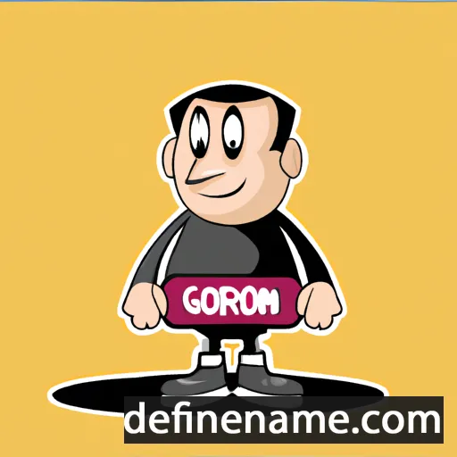 cartoon of the name Gorden