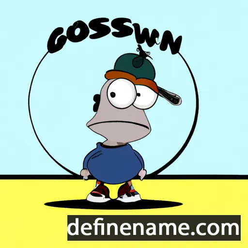 cartoon of the name Goswin