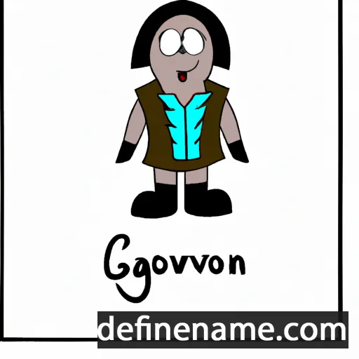 cartoon of the name Govannon