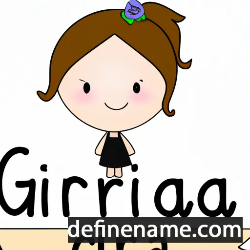 cartoon of the name Gracia