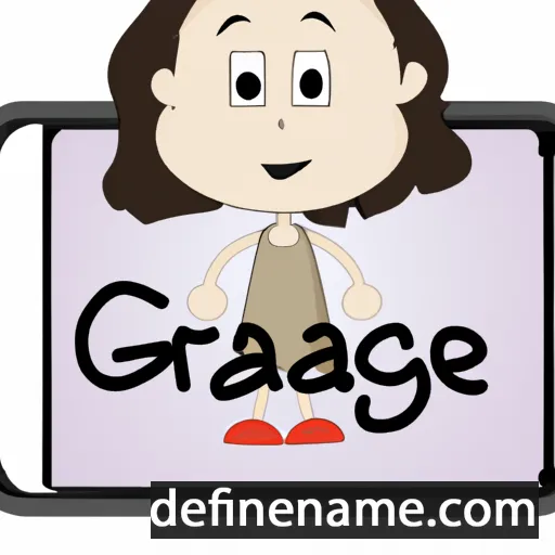 cartoon of the name Gracie