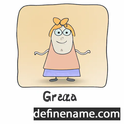 cartoon of the name Gražina