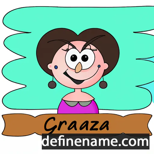 cartoon of the name Graziana