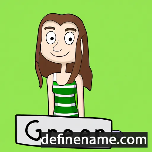 cartoon of the name Greer