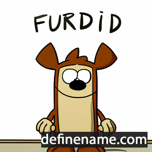 cartoon of the name Gruffudd