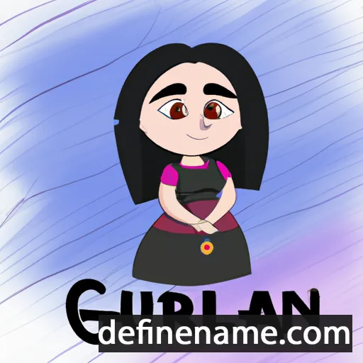 cartoon of the name Gülnarə