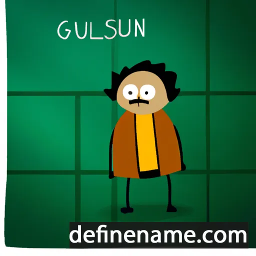 cartoon of the name Gulshan