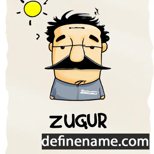 cartoon of the name Gulzar