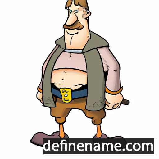 cartoon of the name Gunnar