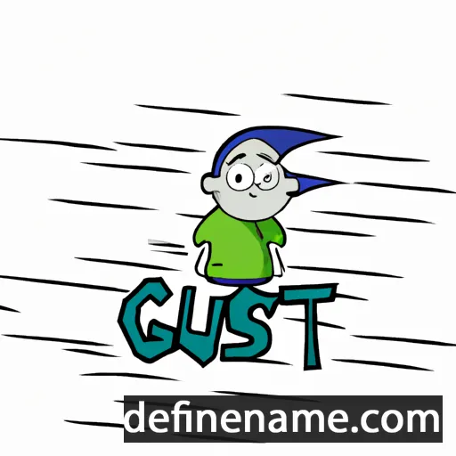 cartoon of the name Gust