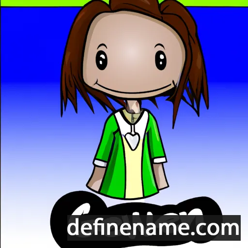 cartoon of the name Gwen