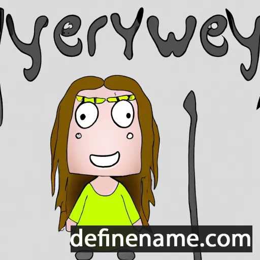 cartoon of the name Gwenhwyfar