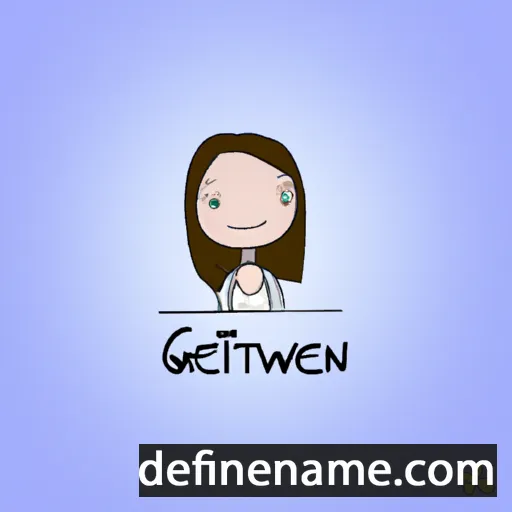 cartoon of the name Gwenyth