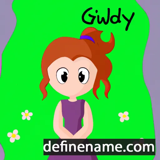 cartoon of the name Gwladys