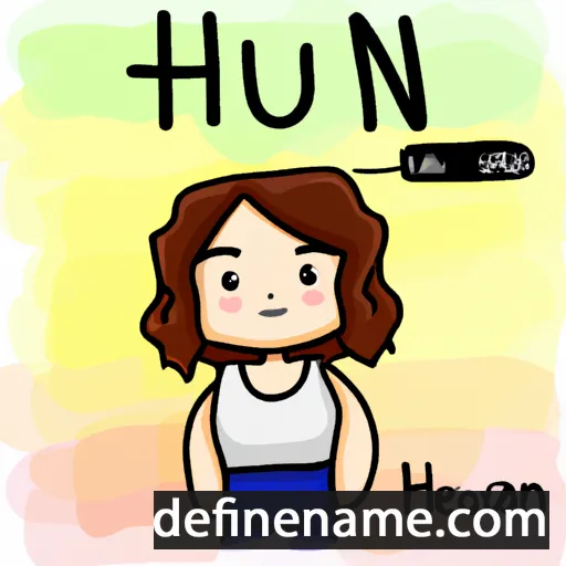 cartoon of the name Ha-Eun