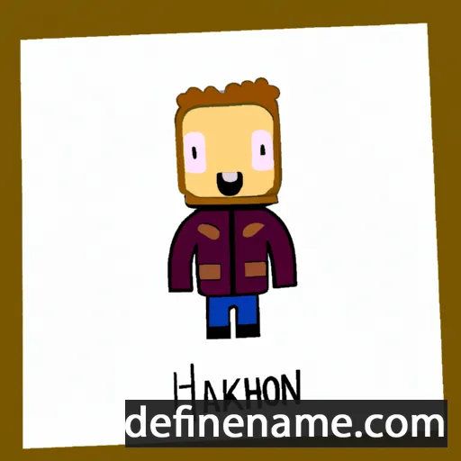 cartoon of the name Haakon