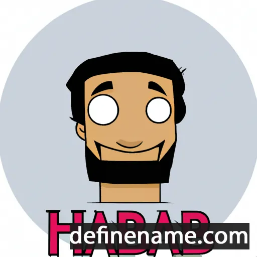 cartoon of the name Habib