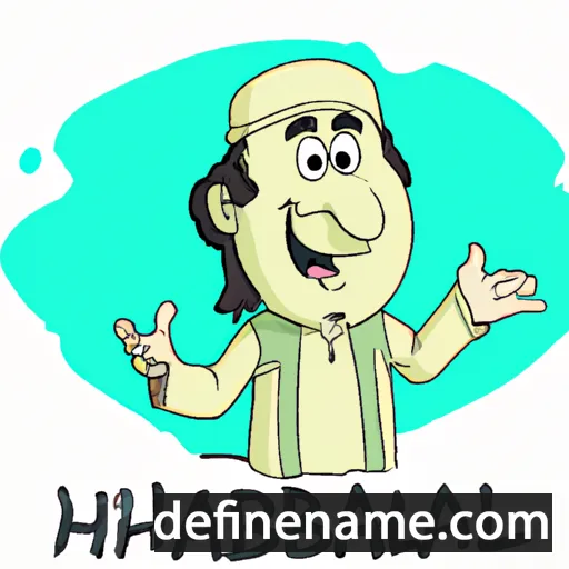 cartoon of the name Habibullah