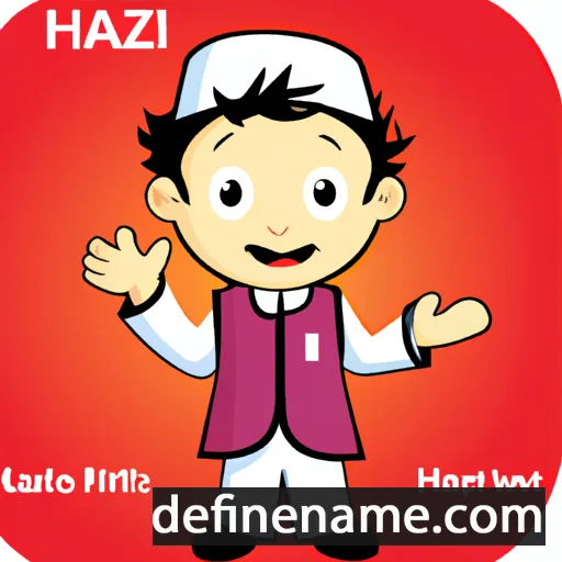 cartoon of the name Hafiz