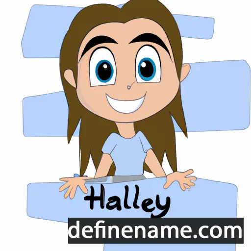 cartoon of the name Hailey