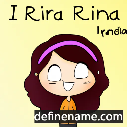 cartoon of the name Iriana