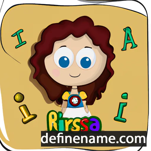 cartoon of the name Iridessa