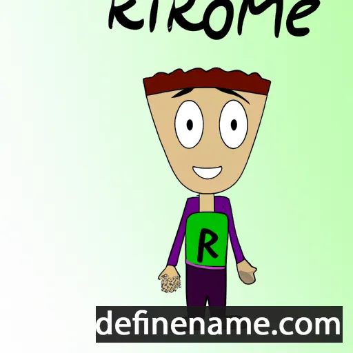 cartoon of the name Iriome