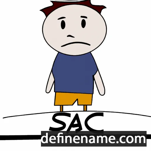 cartoon of the name Isacc