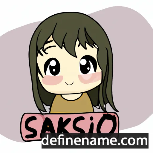 cartoon of the name Isako