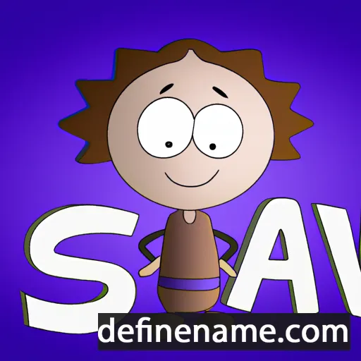 cartoon of the name Isav