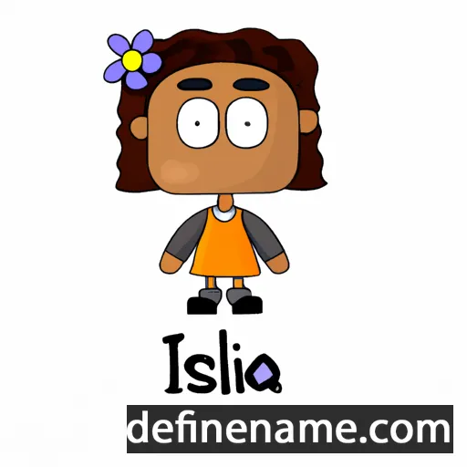 cartoon of the name Isélia