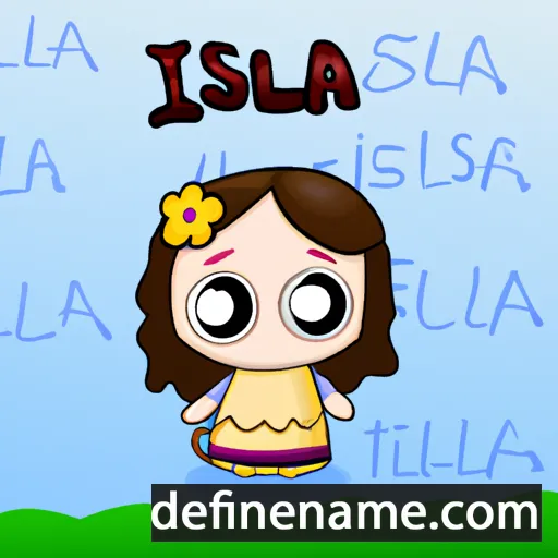 cartoon of the name Isella