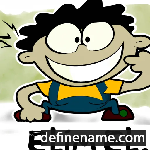 cartoon of the name Isemiel