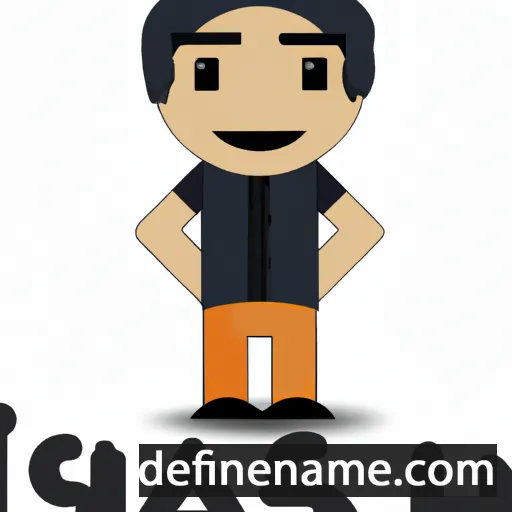 cartoon of the name Ishan