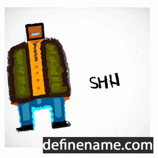 cartoon of the name Ishank