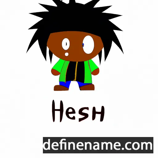 cartoon of the name Isheanesu