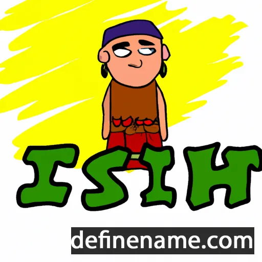 cartoon of the name Isht