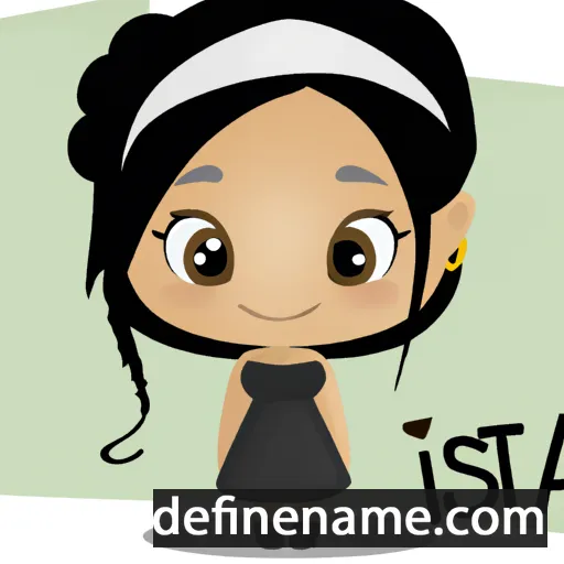 cartoon of the name Isita