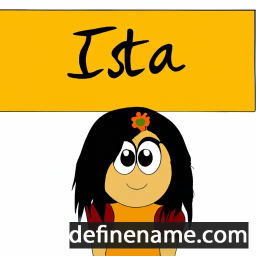 cartoon of the name Isita