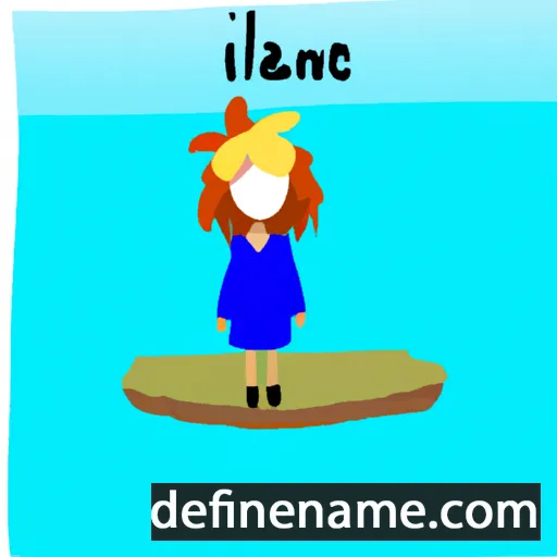 cartoon of the name Islane