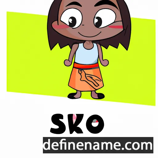 cartoon of the name Isoko