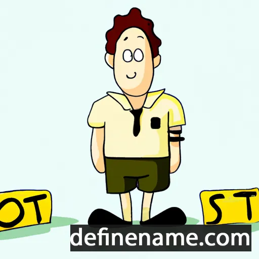 cartoon of the name Isott