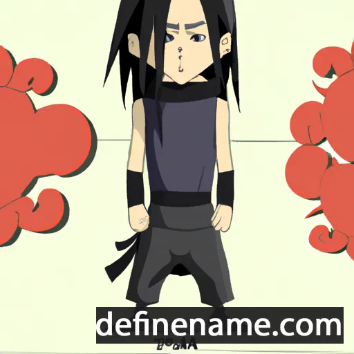 cartoon of the name Itachi