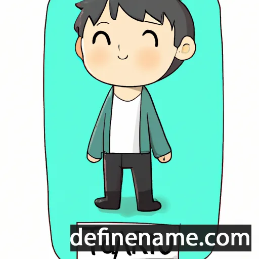 cartoon of the name Itaru