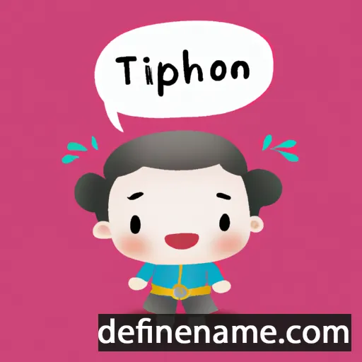 cartoon of the name Itthiphong