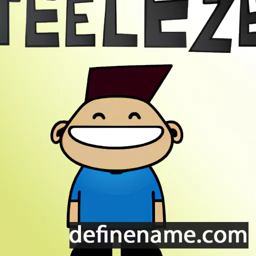 cartoon of the name Itzael