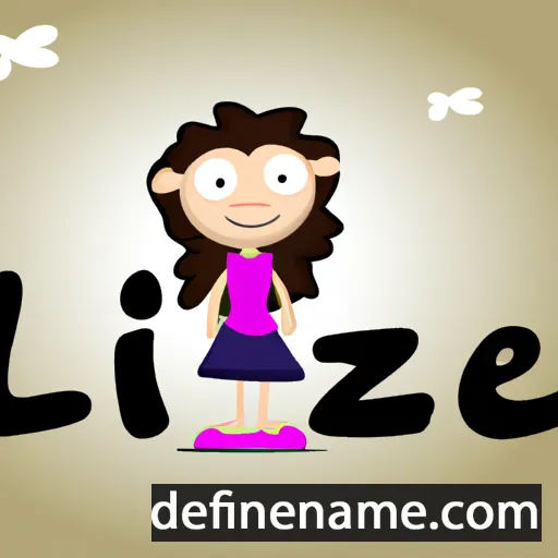 cartoon of the name Itzell